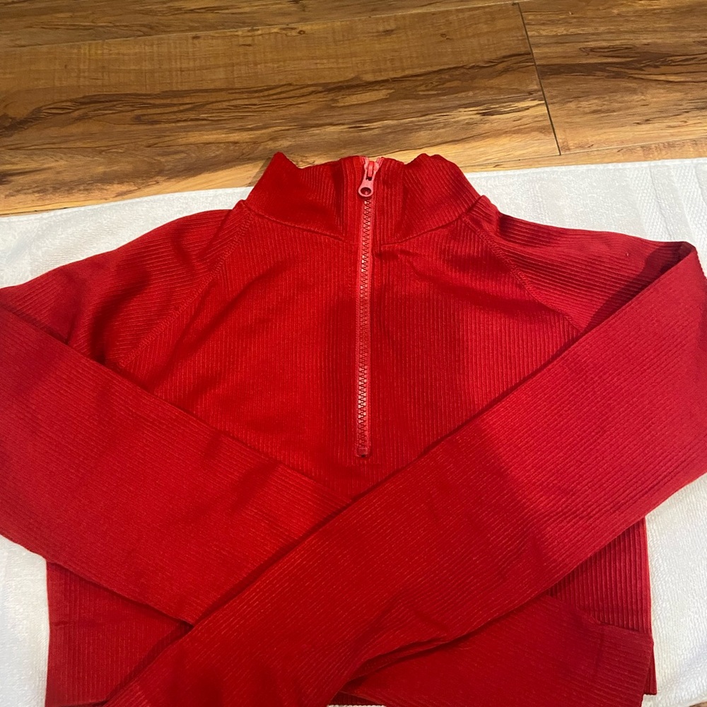 Forever 21 Red 2 piece set Women's Zip Up